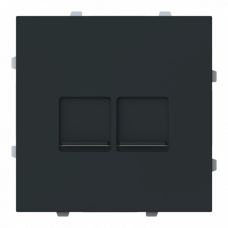 Niessen 2CLA881640A1501 Flat cover 2 supports with NT blind